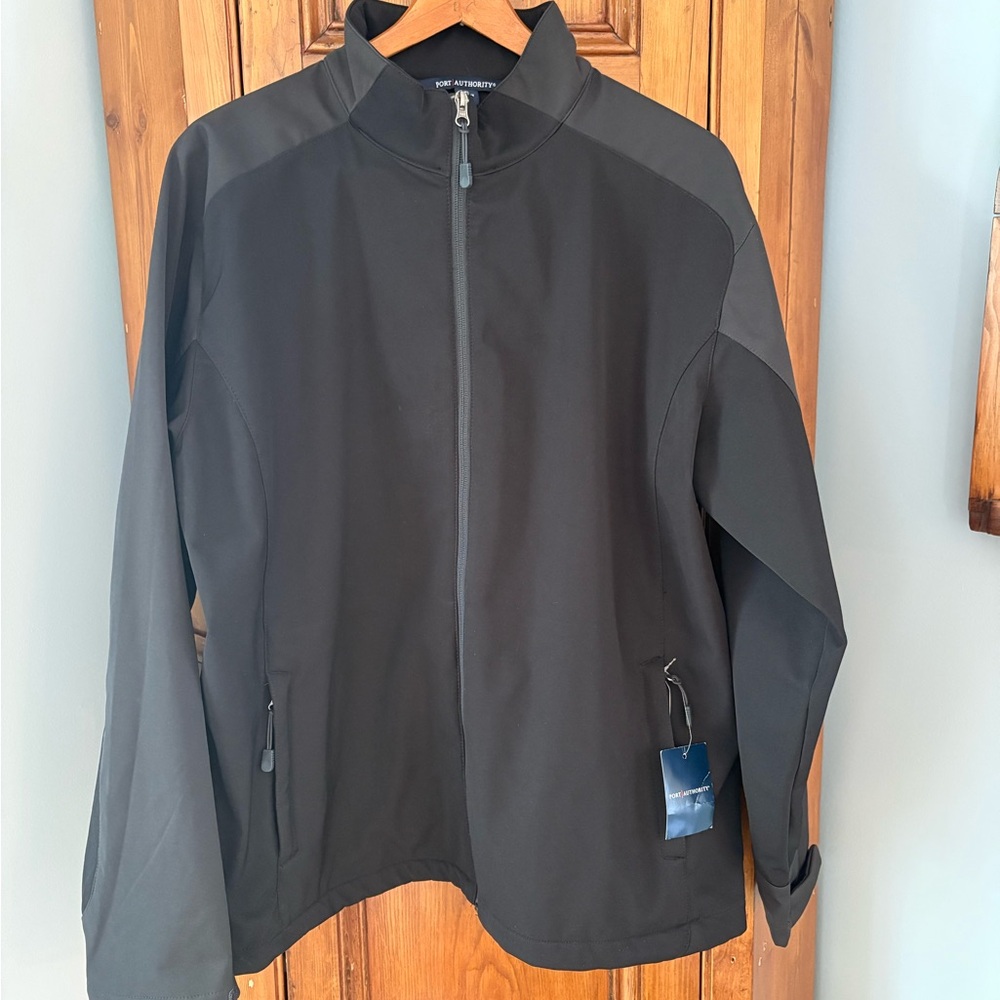 Port Authority Black Windbreaker Jacket